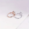 1pc Multi Size Split Shank Oval Prong Bezel Rose Golden Silver Adjustable Ring Set Gemstone Fitting - Image 3