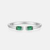 Vewant Silver Green Zircon CZ Adjustable Ring For Women Party Jewelry - Image 1