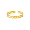 Floral Cuff Bracelet in Stainless Steel with Gold-Tone Finish - Image 26