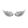 Silver Hip Hop Vintage Couples Creative Angel Wings Stud Earrings Women Punk CZ Studs Birthday Jewelry Gift - Image 7