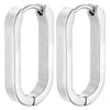 Gold Color Square Hoop Earrings for Women Men Stainless Steel Minimalist Punk Unisex Rock Earring Piercing Jewelry Gifts - Image 9