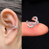 Adjustable Ear Cuff No Piercing with Cubic Zirconia Butterfly and Flower Designs - Image 22
