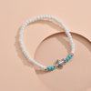 Bohe Sea Turtle Rainbow Beaded Anklets For Women Elastic Rope Chains Adjustable Ankle Bracelet Beach Jewelry Summer Accessories - Image 3