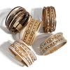 Colorful Square Leather Bracelet for Women Men Boho Metal Tube Multilayer Wrap Wide Bracelets Charm Party Jewelry - Image 5