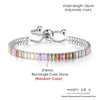 Adjustable Multicolor Tennis Bracelet with Colorful Stone Accents - Image 26