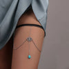 Boho Crystal Agate Leg Thigh Chain Drop Stone Tassel Multi-layer Leg Chain Anklet for Women Seaside Vacation Beach Jewelry - Image 6