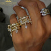 Tear Drop 7 Pcs Stacking Engagement Band Ring For Women Iced Out Micro Paved CZ Gold Color Stack Finger Jewelry - Image 4