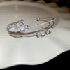 Zircon Bow Cuff Bracelet for Women Korea Charm Bracelet Personality Wedding Dainty Accessories - Image 9