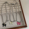 White Black Green Blue Pink Color Enamel Colt Horse Pendant Necklaces for Women Silver Plated Alloy Beads Chain Chokers - Image 11