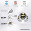 Punk Ankh Cross Rings for Men,Vintage Stainless Steel Signet Ring Statement Ring,Religious Amulet Jewelry Gift - Image 3