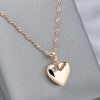 Love Heart Pendant And Necklace For Women Rose Gold Color With Zircon Modern Party Wedding Jewelry Gifts - Image 1
