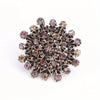 Colored Rhinestone, Snowflake Dandelion Brooch - Image 5