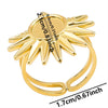 1/2pcs Mix Silver/Gold Color Oval Flower Sun Ring Stainless Steel Rings For Women Men Accessories Round Blank Cobochons Settings - Image 27