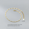 Silver Simple Silver Piece Link Chain Anklet for Women Punk Hip Hop Korean Party Jewelry - Image 9