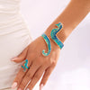 Seahorse Bangles Ring Set for Women, Stainless Steel Beach Daily Jewelry Set Gift Ocean Style - Image 1