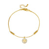 316L Stainless Steel Golden Ocean Series Zircon Pearl Tassel Pendant Anklets Lady Foot Chain Jewelry Gift - Image 47