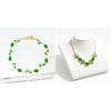 Charm Crystal Leaf Vine Flower Rhinestone Bracelet Necklace Jewelry Sets for Women Girl Party Wedding Jewelry Gift - Image 28