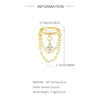 1PC Silver Tassel Chain Eight Pointed Stars Moon Earrings For Women Horse Eye Geometric Zircon Earring - Image 43