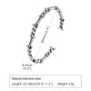 Vintage Twisted Knotted Opening Bracelet, Stainless Steel Twisted Thorn Design Wrist Bangles for Men, Vintage Jewelry - Image 7