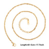 Ten-Piece Stainless Steel Chain Necklace Lot in Gold-Tone with 45 cm Length - Image 29