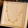 316L Stainless Steel Golden Snowflake Butterfly Crown Key Lightning Zircon Necklace Bracelet Set Jewelry Sets Gift - Image 15
