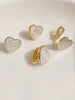 Geometric Heart Clip-On Earrings with Enamel Color - Image 11