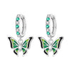 Silver Butterfly Fluttering Insect Earrings Jewelry Drop Earrings Jewelry Party Anniversary Gifts - Image 19