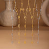 Y Shaped Pendant Necklace with Stainless Steel Chain - Image 1