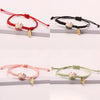 Simple Ceramic Lucky Cat Braided Bracelet for Women Cute Animal Kitten Hand-woven Adjustable Bangles Party Harajuku Jewelry Gift - Image 3
