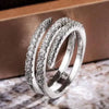Surround Shaped Finger Rings for Women Shiny Crystal CZ Marriage Party Bridal Rings Statement Jewelry Whole - Image 3