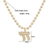 Micro Pave CZ Hebrew Chai Symbol Amulet Necklace Symbol of Vitality Lucky Life Charms Jewelry Gift for Family/Friends - Image 3