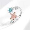 Bohemia Fidget Spinner Starfish Turtle Finger Ring for Women Summer Holiday Jewelry Rotating Freely Rings - Image 4