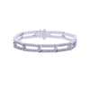 Sales Square Geometric Paper Clip Bracelet Inlay Bling Shiny Cubic Zirconia Girl Women Jewelry - Image 9