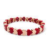Colorful Enamel Heart Bead Bracelet with Elastic Fit in Multiple Colors - Image 16
