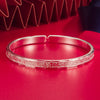 Silver Frosting Shiny Bangle Women's Bracelets Wedding Quality Jewelry Accessories - Image 3