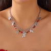 Christmas Metal Chain Necklace For Women Crystal Zircon Elk Santa Claus Snowman Bell Xmas Tree Pendant Choker Jewelry - Image 8