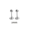 1Pair Titanium Steel 20G Flat Back Stud Earring Ball Screws Studs Ear Bone Nail Lip Tongue Piercing Body Jewelry for Women Men - Image 11