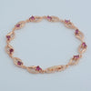 2 Color Women Girls Bracelet Rose Gold Color Green Pink Zircon Stone Jewelry - Image 4
