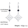 Triquetra Witch Knot Drop Earrings Stainless Steel Trinity Irish Knot Symbol Earrings for Women Vintage Jewelry Gift - Image 9