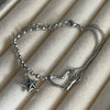 Silver Bracelets for Women Men String Accessories Vintage Rabbit Pendant Party Jewelry Gift - Image 4