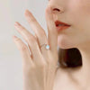 Sunflower Crystal Relief Spinning Fidget Ring For Girls Rotate Freely Metal Copper Knuckle Ring Women'S Jewelry Gifts - Image 2