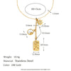 Unique 316L Stainless Steel Star Moon Evil Eye Zircon Necklace Ring Gold Plated Jewelry For Women - Image 9