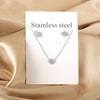 Necklaces Jewelry Sets For Women Girls Stainless Steel Pendant Necklaces And Earrings 2 Pieces Sets Wedding Party Jewelry Gifts - Image 22