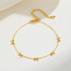Classic Bowknot Bracelet for Women,Gold Color Stainless Steel Flat Rolo Chain Bow Bracelets,Chic Jewelry Gifts - Image 3