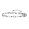 A-Z Initial Bracelets for Men Women, Figaro Chain, Double Layered Box Link Chain Bracelets, Name Gift for Him - Image 30