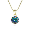 JoyceJelly Pendant Necklace For Women Royal Blue Color Silver Wedding Jewelry - Image 18