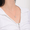 1 2 3 Necklace For Women Silver Plated Diamond Engagement Wedding Necklace Jewelry - Image 3