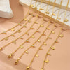 316L Stainless Steel Golden Snowflake Butterfly Crown Key Lightning Zircon Necklace Bracelet Set Jewelry Sets Gift - Image 5