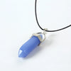Hexagonal Column Quartz Necklaces Turquoises Pink Crystal Pendent Necklace For Women Chain Stone Choker Jewelry - Image 30