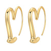 Silver Star Moon Heart Shape Earrings Jewelry Versatile Hoop Earrings For Women Jewelry Birthday Party Gifts - Image 37
